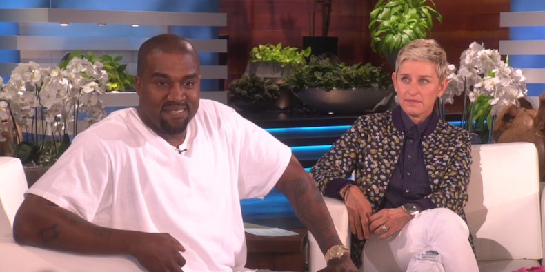 esquire's tweet photo. Did Kanye West forget he was on daytime TV during this rant on Ellen: https://t.co/KZAdtBnOlT https://t.co/kvfPnXch5P
