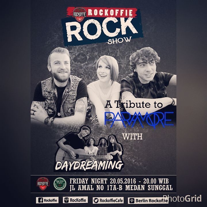 ift.tt/1TiE69A | <a href="/rockoffie/">rockoffie</a> | Atribute to Paramore
With <a href="/dy_dreaming/">DAYDREAMING</a> 
Tonight 20-05-2016
Pukul 19.00 wib
…