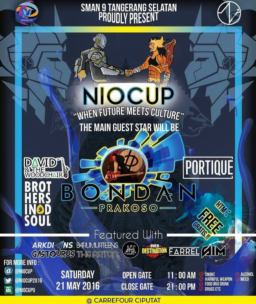 musikbid's tweet photo. Sabtu malam nya kita lanjut seru2an di SMA 9 Tangsel Guys !! @Niocup2016 #BrothersID #NioCup #Event https://t.co/OvghROFEtK