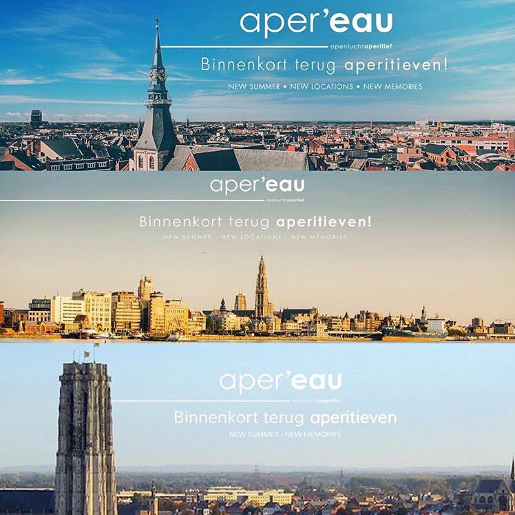 Binnenkort terug aperitieven! >> pick your city << #antwerp #apereau #friyay