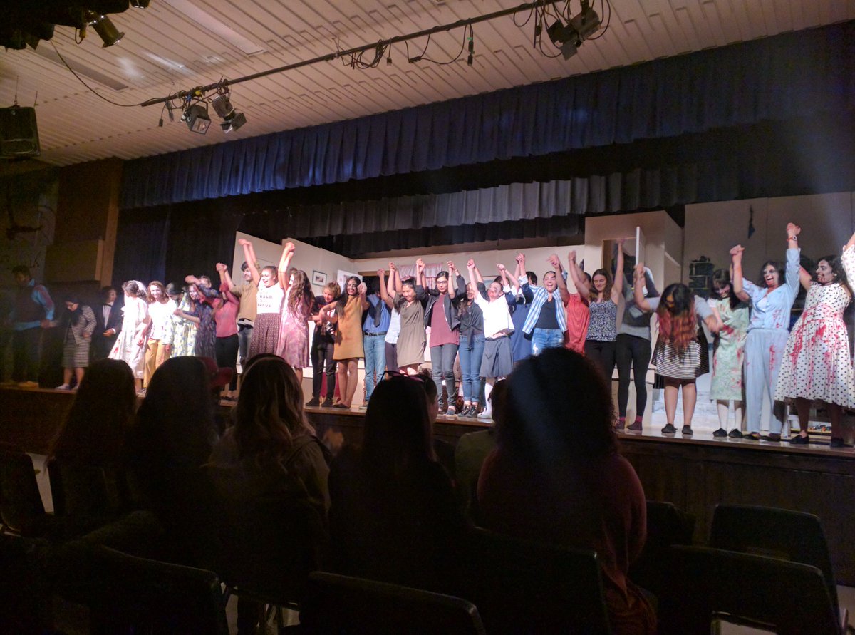 ApplewoodHts's tweet photo. Congratulations to the @AHSSDrama Cast and Crew of Night of the Living Dead! #sleeptighttonight #theyrecoming https://t.co/fiINavIUvf