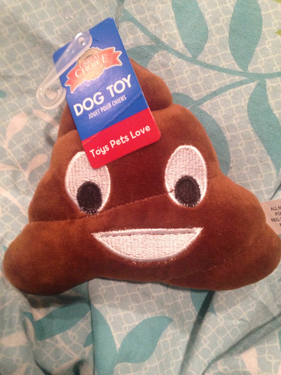 Shorcia's tweet photo. @elirymagee I work at Petsmart and we even sell poop emoji dog toys 😁💩 https://t.co/EIa7P4z3fa