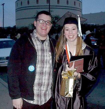 BCESLib's tweet photo. Total #tbt Mrs. Johnson @utep grad in 2001! With my bro @idlehero #GCISDDecisionWk #badresolution #ogdigitalcamera https://t.co/CHgmkuV49w