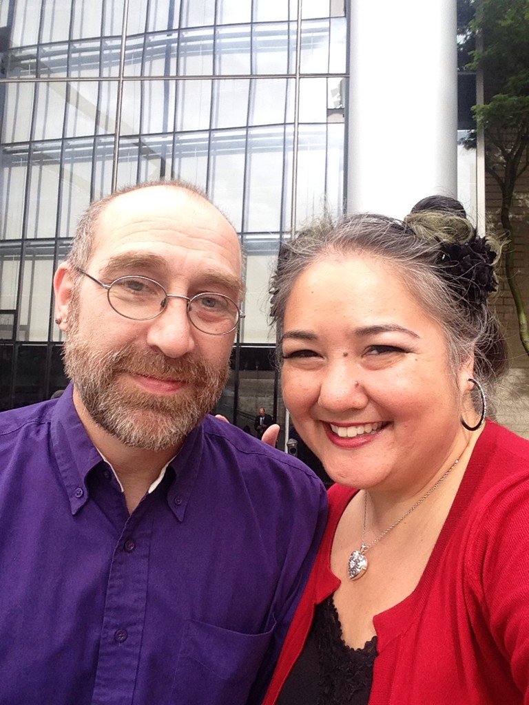 rachelaraucto's tweet photo. All decked out for SIFF Opening Night Gala! Aren't we a pretty pair? #SIFF2016 #fancyfolk #mountainman @McCawHall https://t.co/l8dFMm6e4n