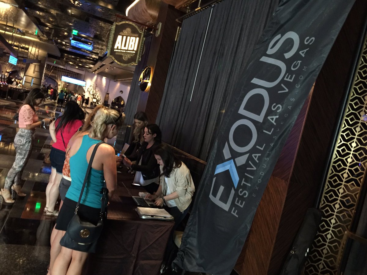 🎉🎉🎉 Wristband pickup for this weekend's <a href="/ExodusLasVegas/">Exodus Las Vegas</a> is underway! Tix: electronic.vegas/event/exodus-f… #ExodusFestival