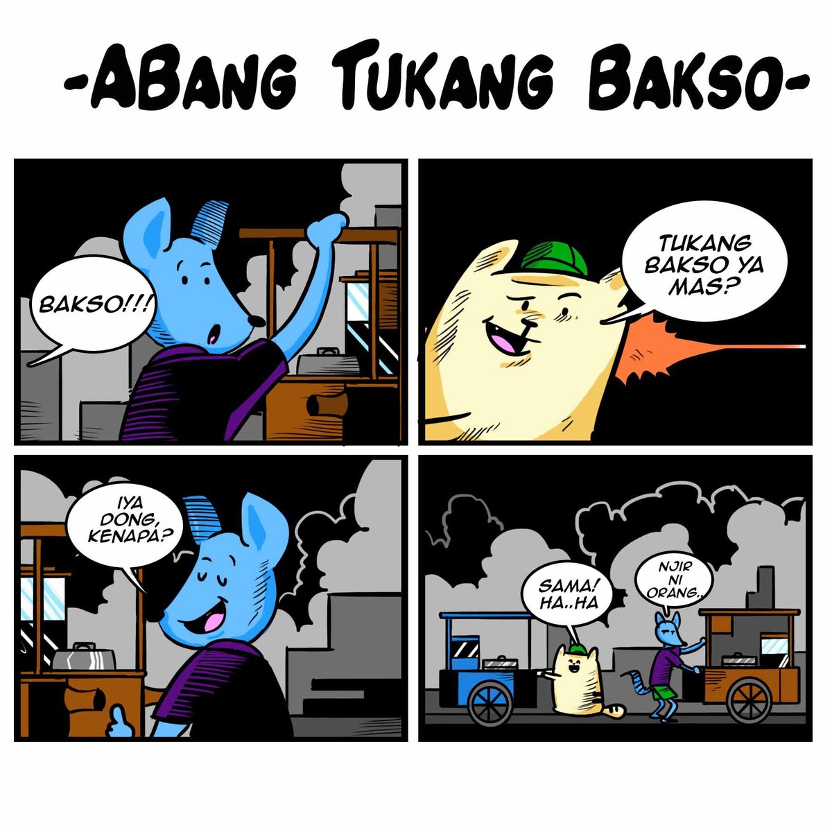 Berangkat kerja sendirian? Biar gak bosen, baca komik Bonju dulu yuk kakak :-D