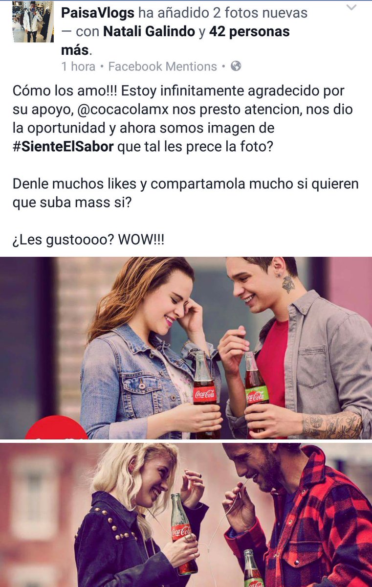 Paisasnaps's tweet photo. Estoy tan orgullosa y feliz de todo lo que estas logrando 😍 💘  Definitivamente este es nuestro año 🙈 @PaisaVlogs https://t.co/Z76K2mKcwD