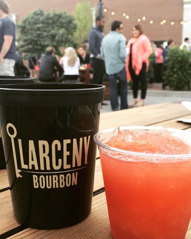 heavenhill's tweet photo. Enjoying a night out at @ryeonmarket with Larceny Bourbon and Lunazul Tequila #ryebps https://t.co/anQjyBfXuR