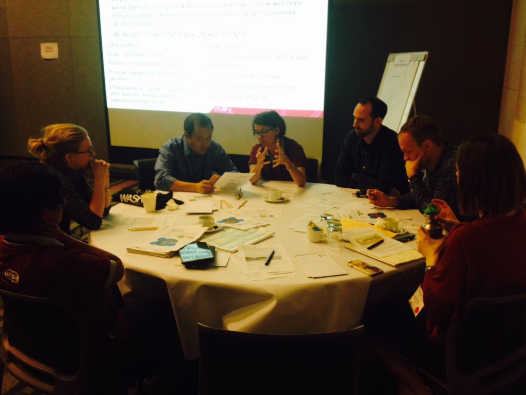 JaninaMurta's tweet image. Thinking about decentralised sanitation technology options with Cynthia Mitchell @UTSISF #WASH2016