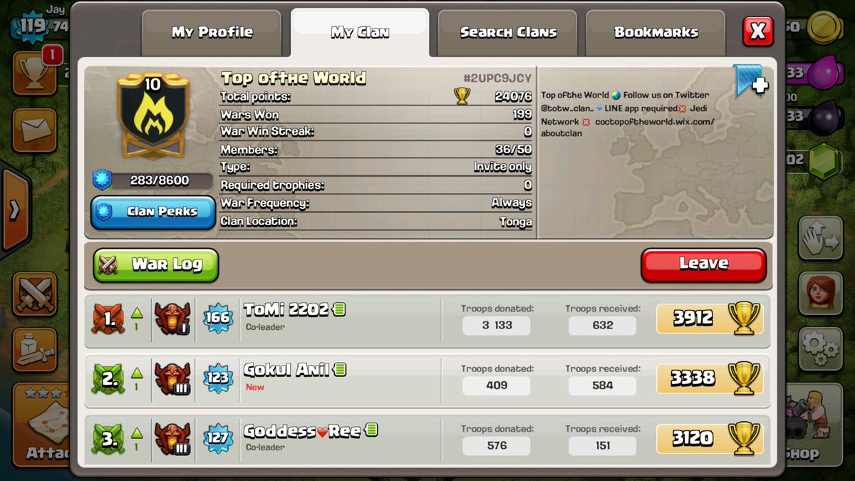AltCoinSpade's tweet image. A Huge congrats to @Totw_Clan_ on getting their 200th war win &amp;amp; on a perfect war @ClashofClans #BestClan