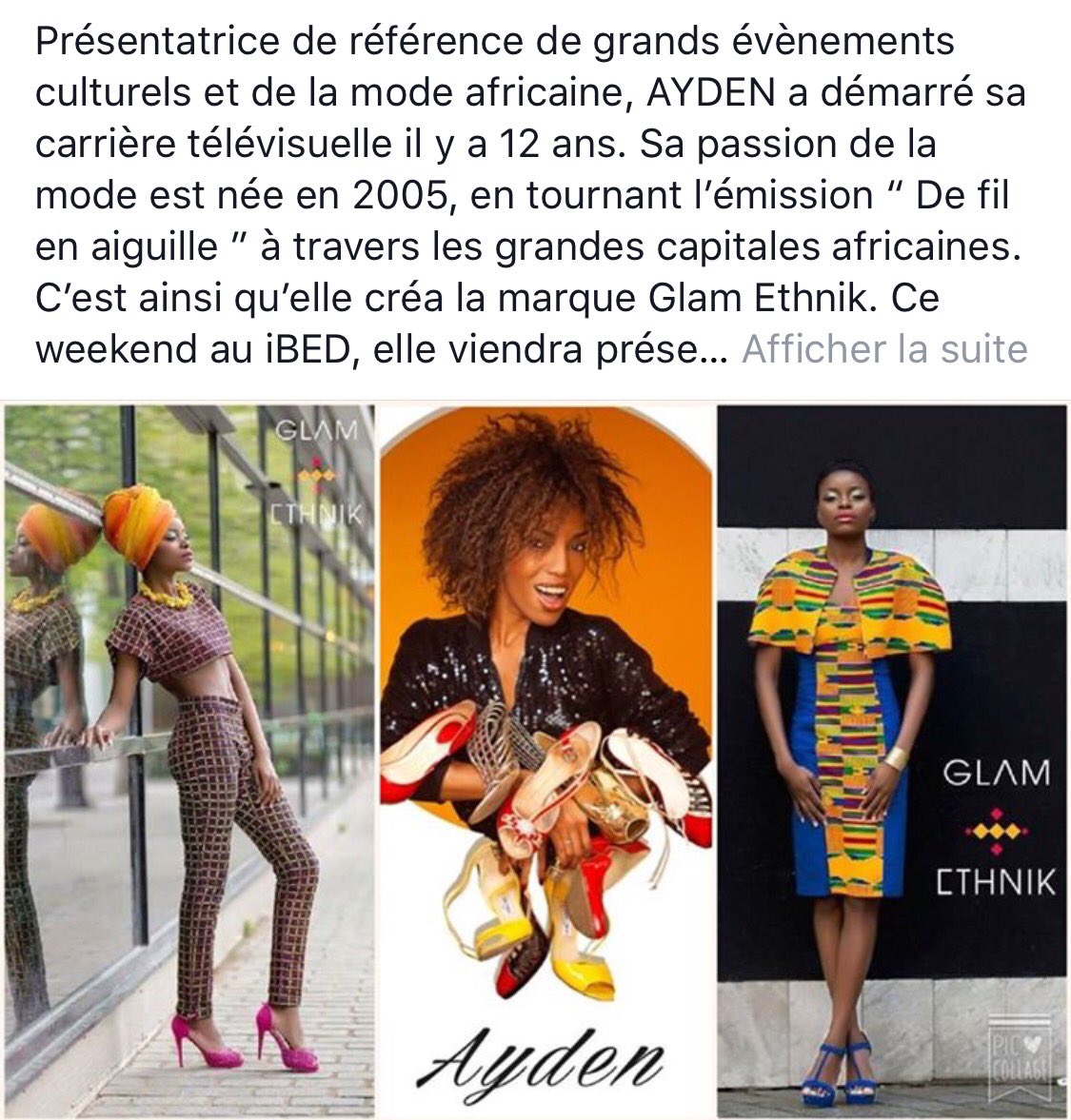AMADesignMtl's tweet photo. Présentatrice de référence de grands évènements culturels & #mode #africaine ,AYDEN #Ibed2016 théâtre #StJames #Mtl https://t.co/4em7xln4rZ