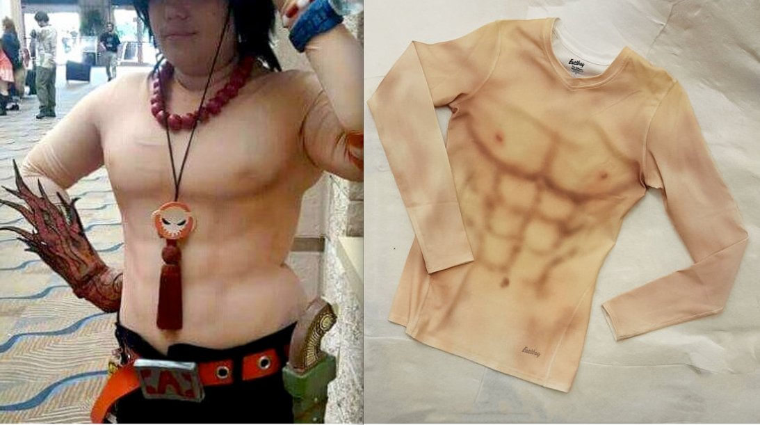 kawaiiugly's tweet photo. Offering long-sleeved male torso shirts. No armpit weirdness! #cosplayIncoming #cosplayers #cosplaysolutions https://t.co/xfL0wXN1Oh