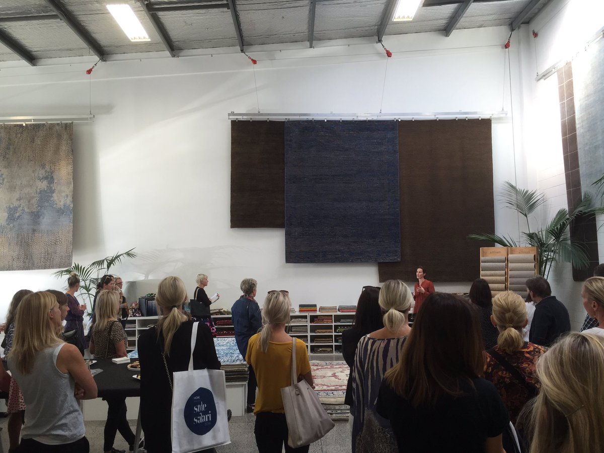 homenewzealand's tweet photo. Our #stylesafari guests are now getting a briefing on the latest flooring trends at Ak's Artisan Collective. https://t.co/9uvqgtfQWH
