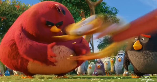 TerenceTheBird's tweet photo. @ChuckWoodSmash Grrrrrr… (Thanks, Chuck and okay… Let's do it…) *stretching the sling* Grr! (Bye!) *loose and smile* https://t.co/0MF7ug4H3M