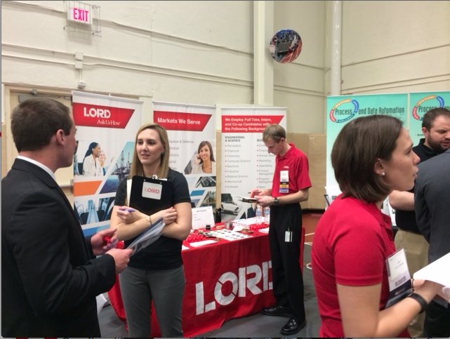 LORDCorporation's tweet photo. #TBT of LORD at the @PSBehrend career fair. Thanks for having us, #Behrend! https://t.co/tRbLFMFOAX