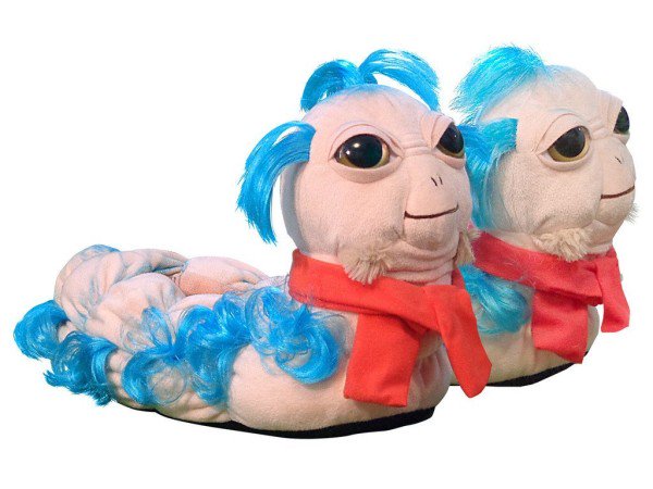 thinkgeek's tweet image. 'Ello! These slippers are perfect for walking the cold, stone floors of the Labyrinth: j.mp/25cVxxX