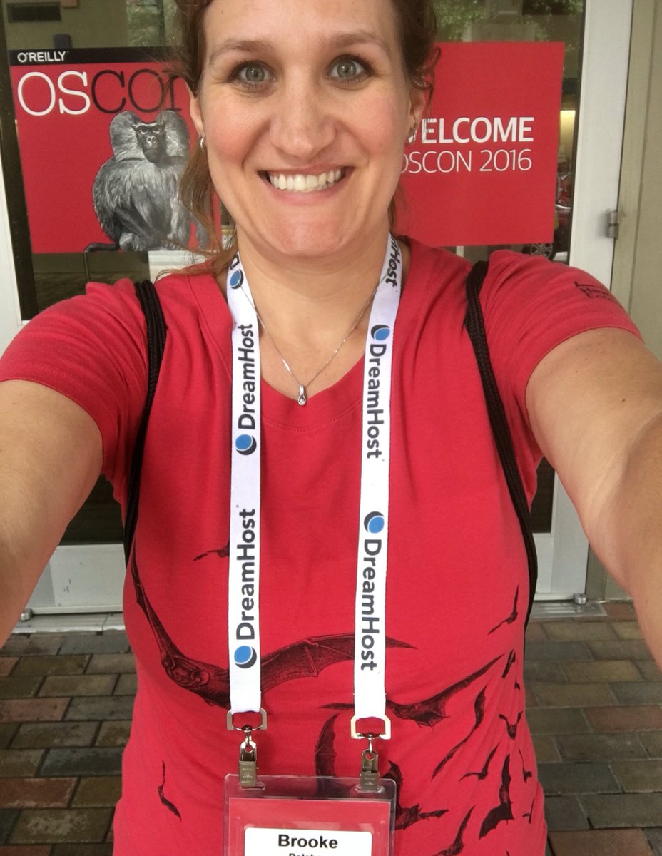 brookeee1984's tweet photo. Thanks @oscon for giving me a great first experience at #OSCON! I LOVE my new Bats shirt!! #oscon2016 https://t.co/aKlmqvIpTF