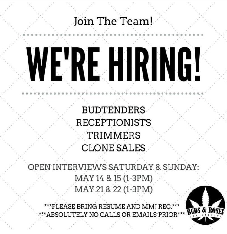 We're hiring!! Join our team. TAG A FRIEND!!!