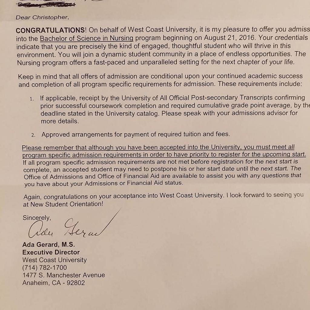 TheCaringTimes_'s tweet photo. #rnprogram #bsn #nursingschool #igotintonursingschool #imgoingtogetwhatsmine #westcoastuniversity Well...LA County … https://t.co/2cQUeKvdVd
