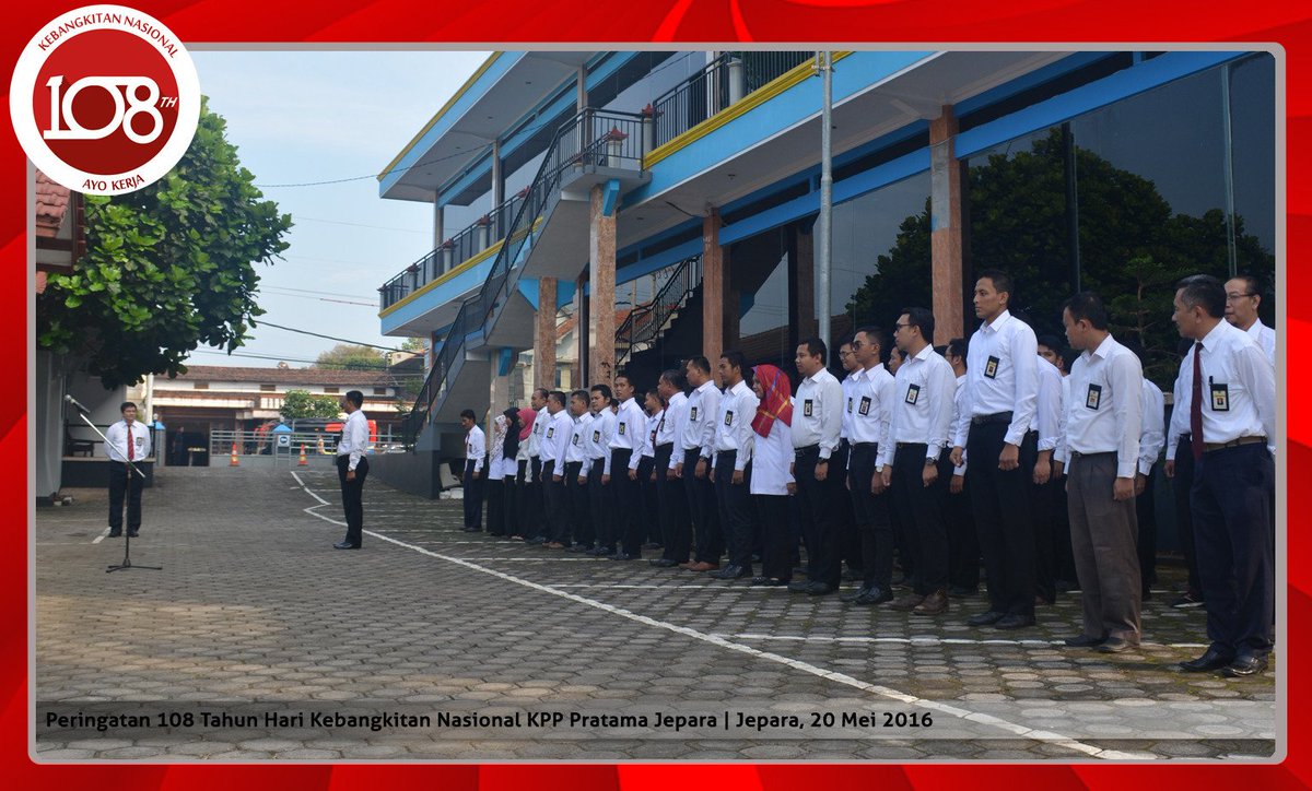 endaryono's tweet photo. Peringatan hari kebangkitan nasional ke-108 "Mengukir makna kebangkitan nasional dengan kerja NYATA" #PajakMenyapa https://t.co/v0SqNcvoaM