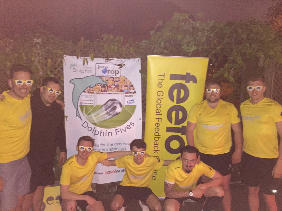 Feefo_Official's tweet photo. We loved @DolphinDyn's charity 5-a-side tournament last night, raising money for @Just_a_Drop #TeamFeefo https://t.co/UJLwlAlk0x