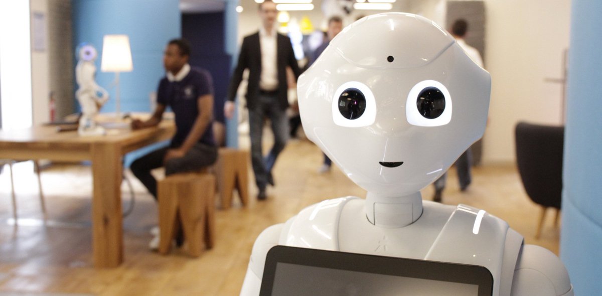 DevDiner's tweet photo. SoftBank is opening its humanoid robot "Pepper" to Android developers https://t.co/Fn4ClPQFUH #io16 #robotics #robot https://t.co/f1YlYaHI4u