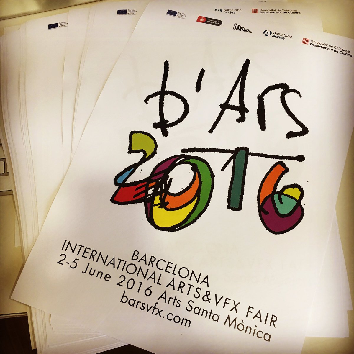 bArsvfx's tweet photo. New posters just arrived!13 days to go #bars2016 #vfx #vfxfair #lookingforward https://t.co/FFhkULP7Mf