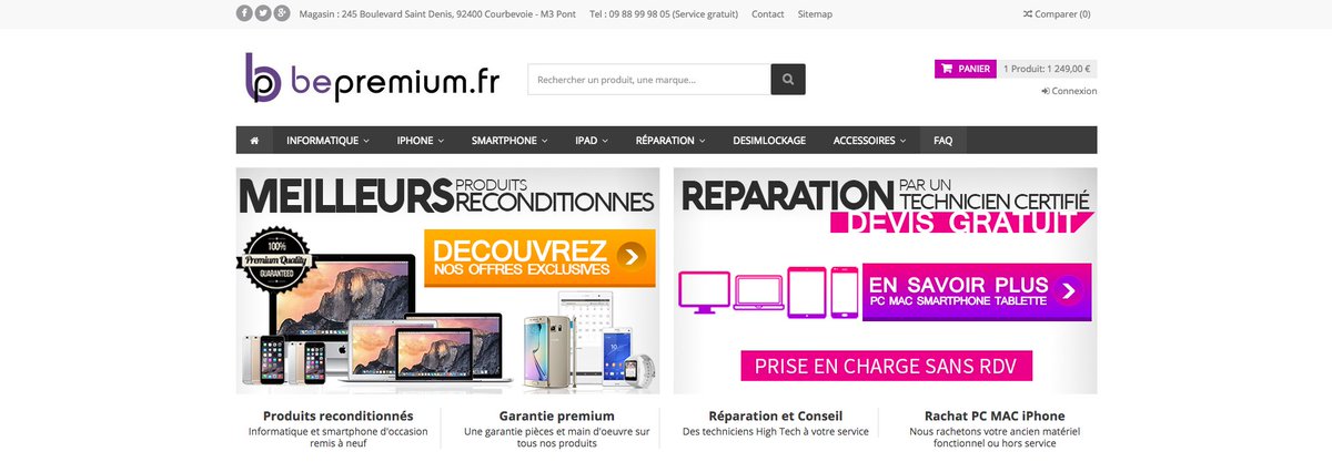 Top! <a href="/bepremium_fr/">bepremium.fr</a> vente de produits high tech et informatique d'occasion reconditionnés ! lespepitestech.com/startup-de-la-…