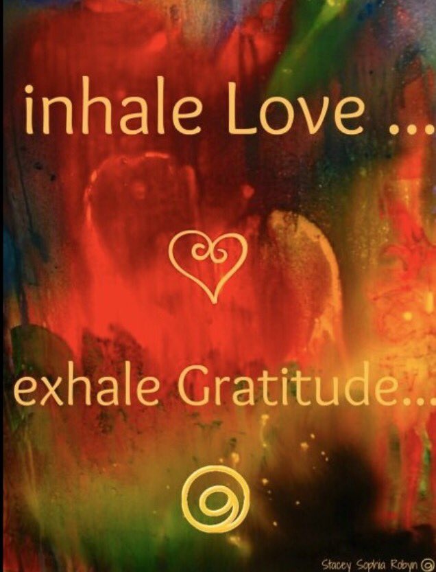 Inhale #LOVE, 
exhale #Gratitude!

#JoyTrain #Joy #Love #Kindness #MentalHealth #Mindfulness #GoldenHearts #IAM #Quote #spdc #Blessed #Mindset #IQRTG #ThursdayThoughts #ThursdayMotivation #ThursdayMorning #ThankfulThursday