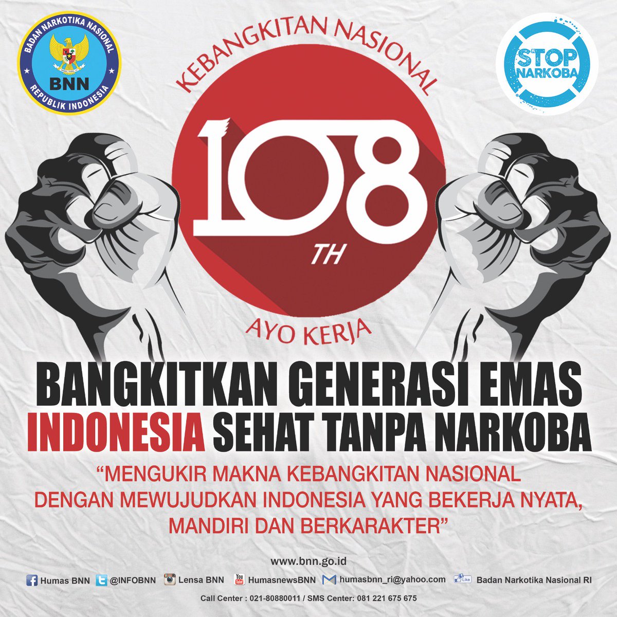 Bangkitkan Generasi Emas Indonesia Sehat Tanpa Narkoba #stopnarkoba #jogjastopnarkoba