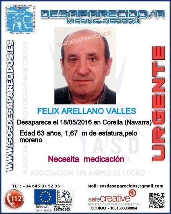guardiacivil's tweet photo. #Colabora
Félix necesita medicación y ha #desaparecido en Corella #Navarra
Si le ves
📞062
📞112
Tu RT le ayudará https://t.co/rgpPPMncQQ