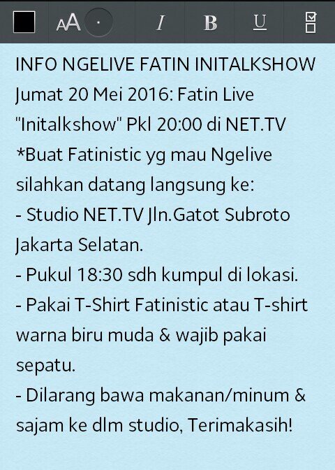 Yuk sore ng live bareng mimin :D :)