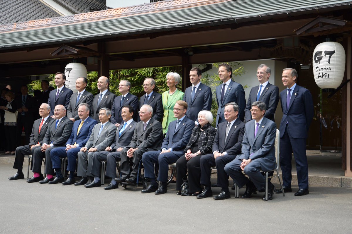 G7 仙台財務大臣・中央銀行総裁会合 提灯もＧ７仕様です(^^)