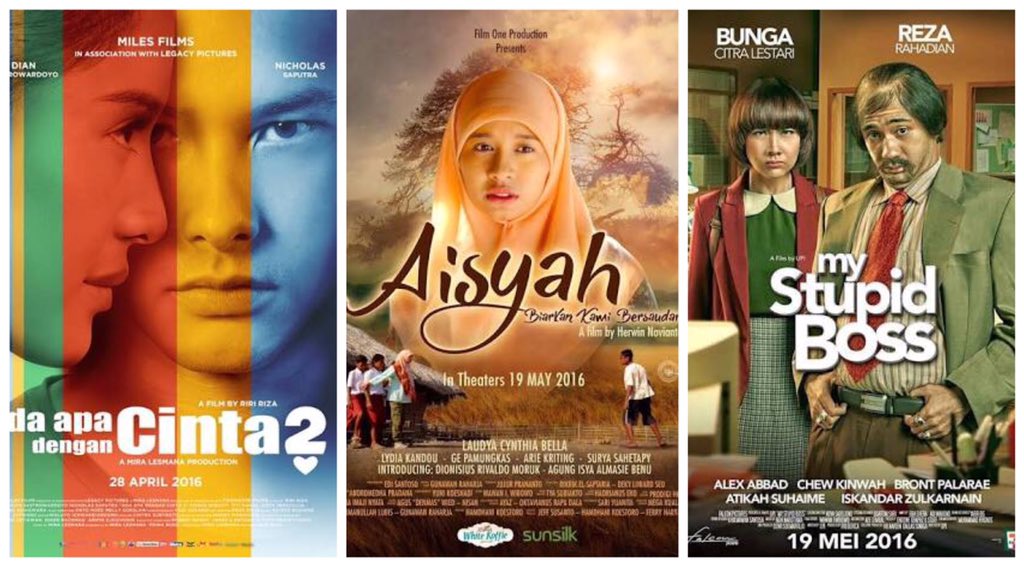 #AADC2, My Stupid Boss &amp; Aisyah, Tetima kasih untuk dukungan penonton film Indonesia di Bioskop!  👏🏼👏🏼 😍
