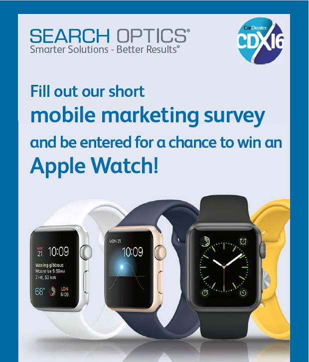 Fancy winning an Apple Watch from Google’s Mobile Champion? Come and see us on Stand 316 Hall 3 #CDX16