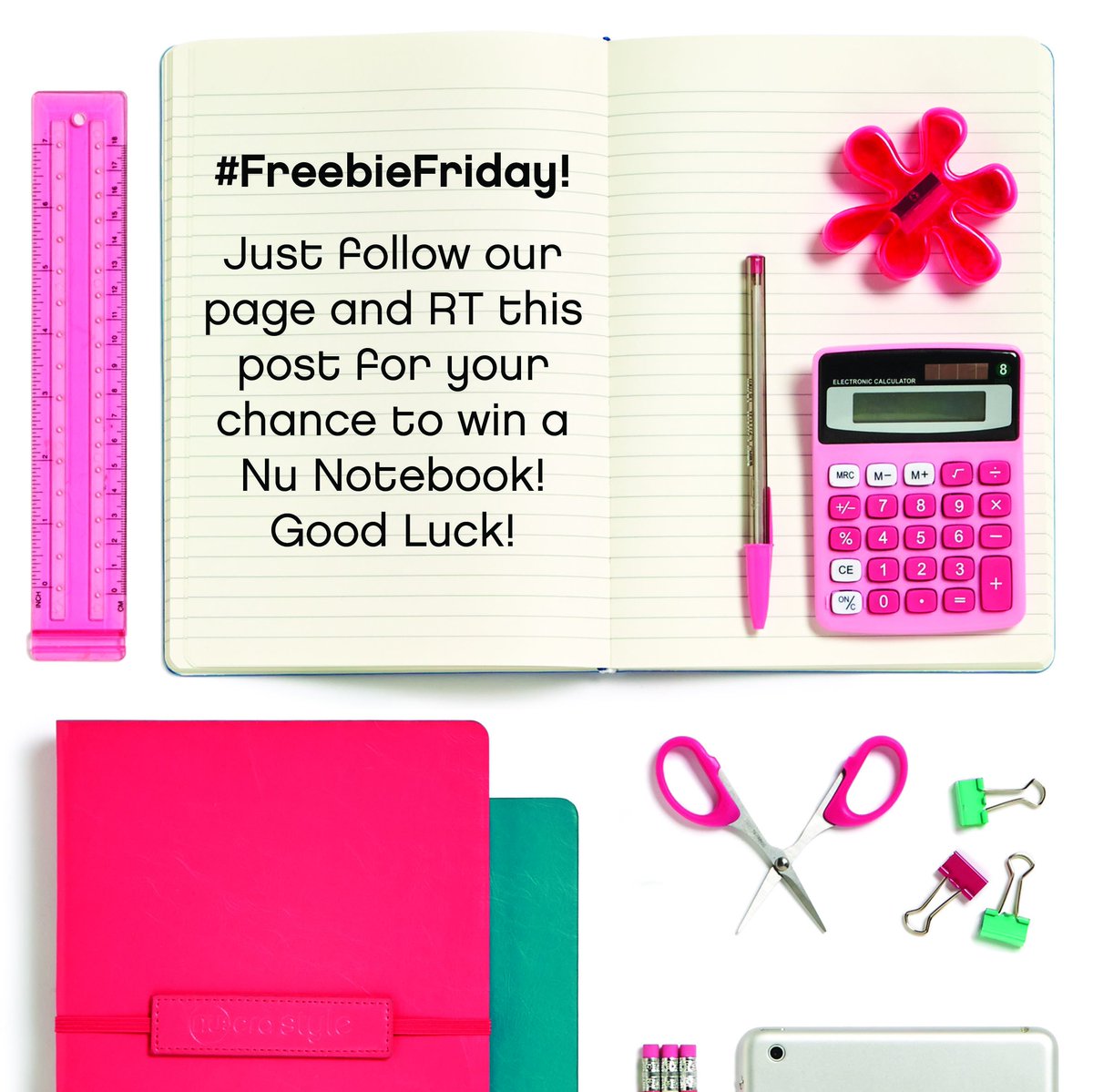 NuNotebooks's tweet image. It's #FreebieFriday! Just follow us and #RT this post to be entered to win a Nu Notebook - Good Luck! #comp #win