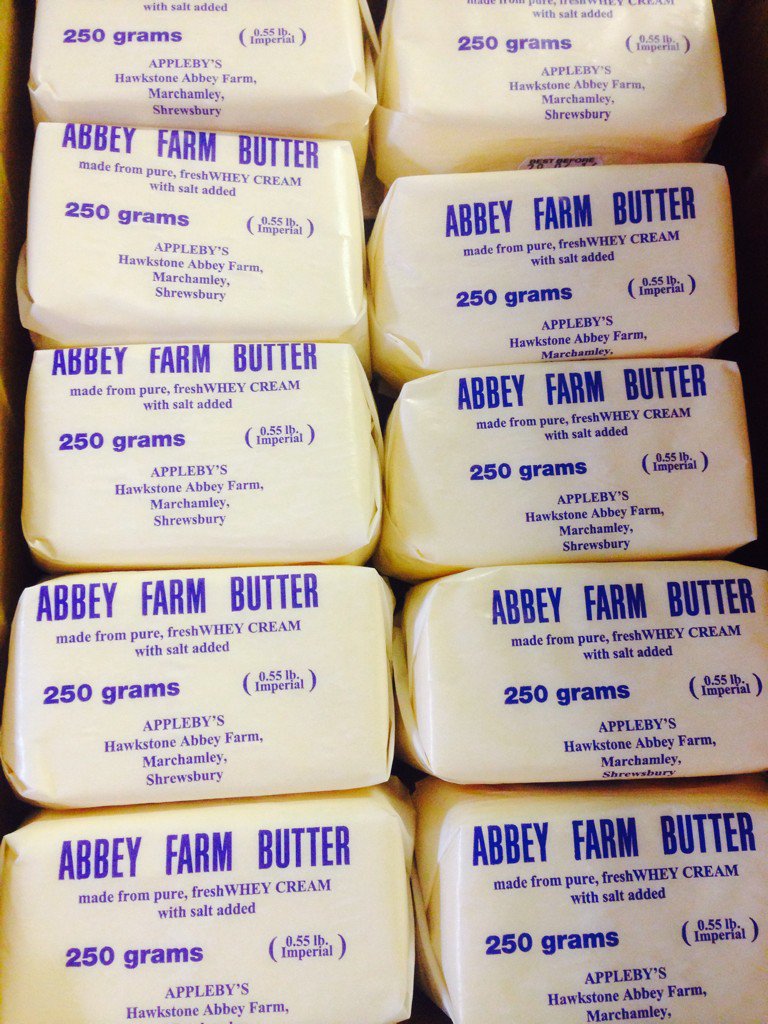ApplebysCheese's tweet image. Yay! Our much sought after #wheybutter is now available at @BATTLEFIELD1403 #FarmShop just outside #Shrewsbury