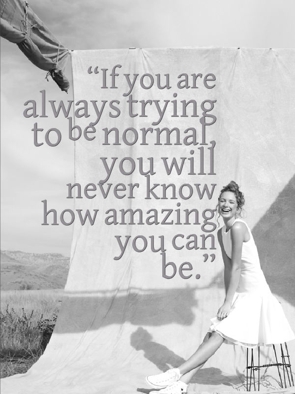 message_mobile's tweet image. If you are always #trying to be #normal you will never know how #amazing you can be.