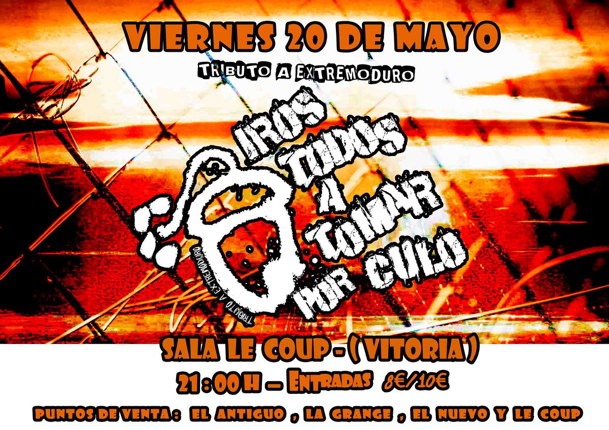 📅 Viernes 20 de mayo.
 🕘 Puertas 20:30h / Concierto 21:00h.
 💶 Entrada anticipada 8€ / Taquilla 10€