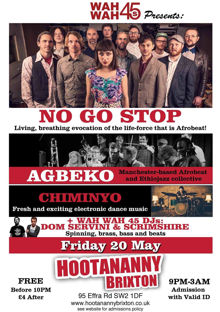 Tonight we're playing for @wahwah45s presents at <a href="/HootanannyBrix/">Hootananny Brixton</a>. See you there!