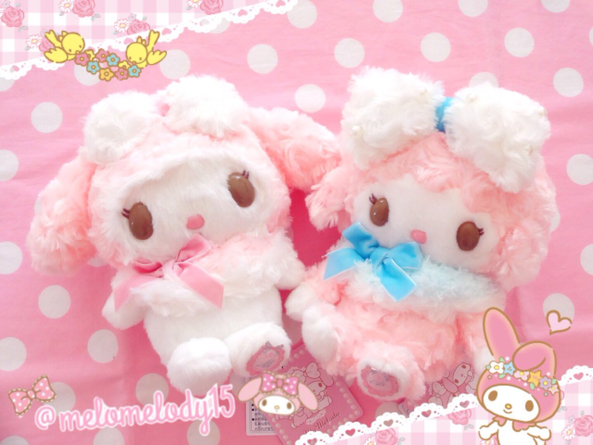 ♡ 激レア マイメロ ブランシュロリータ ぬいぐるみ ロリィタ 希少 ♡ 頼んでたマイメロちゃんのブランシュロリータ福袋届いたよ♡ ふわふわ