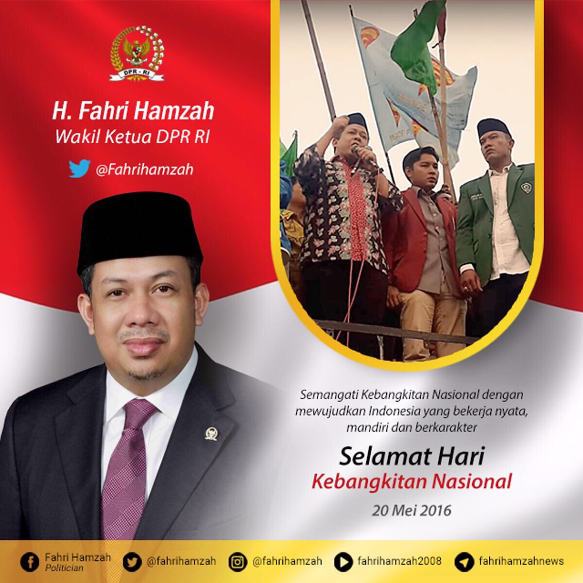 Bangkitlah dari ketidakberdayaan akal, jiwa dan jasadmu!

Selamat Hari Kebangkitan Nasional 2016