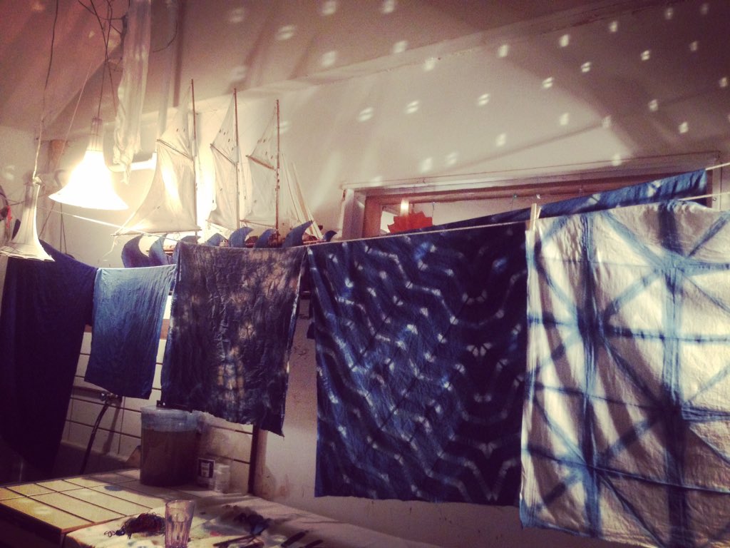 Totally hooked on #indigo and #shibori techniques! Stoked to share this summer! tincanstudio.org/events/list/