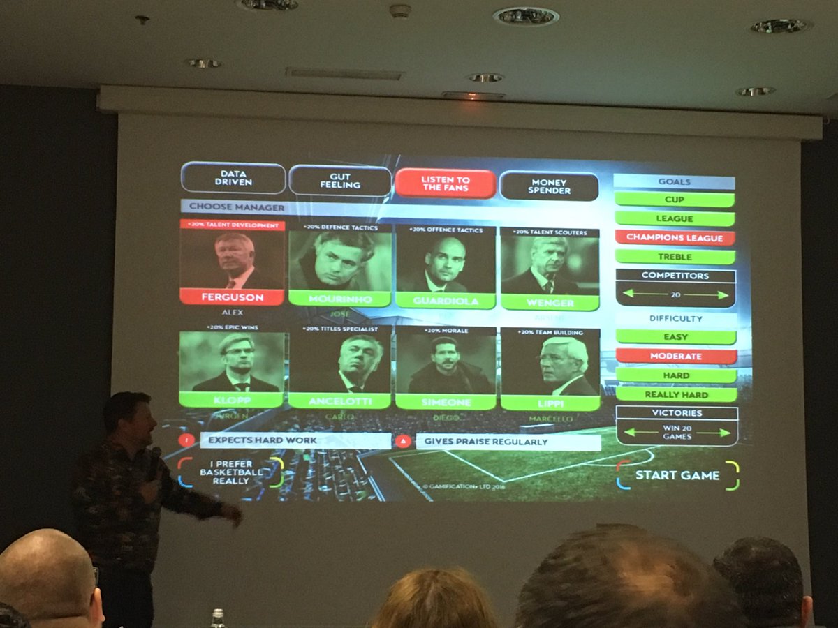 hkloepper's tweet photo. Another example of a gamified job - football coaches #NGCU16 https://t.co/n4LfQfpPZJ