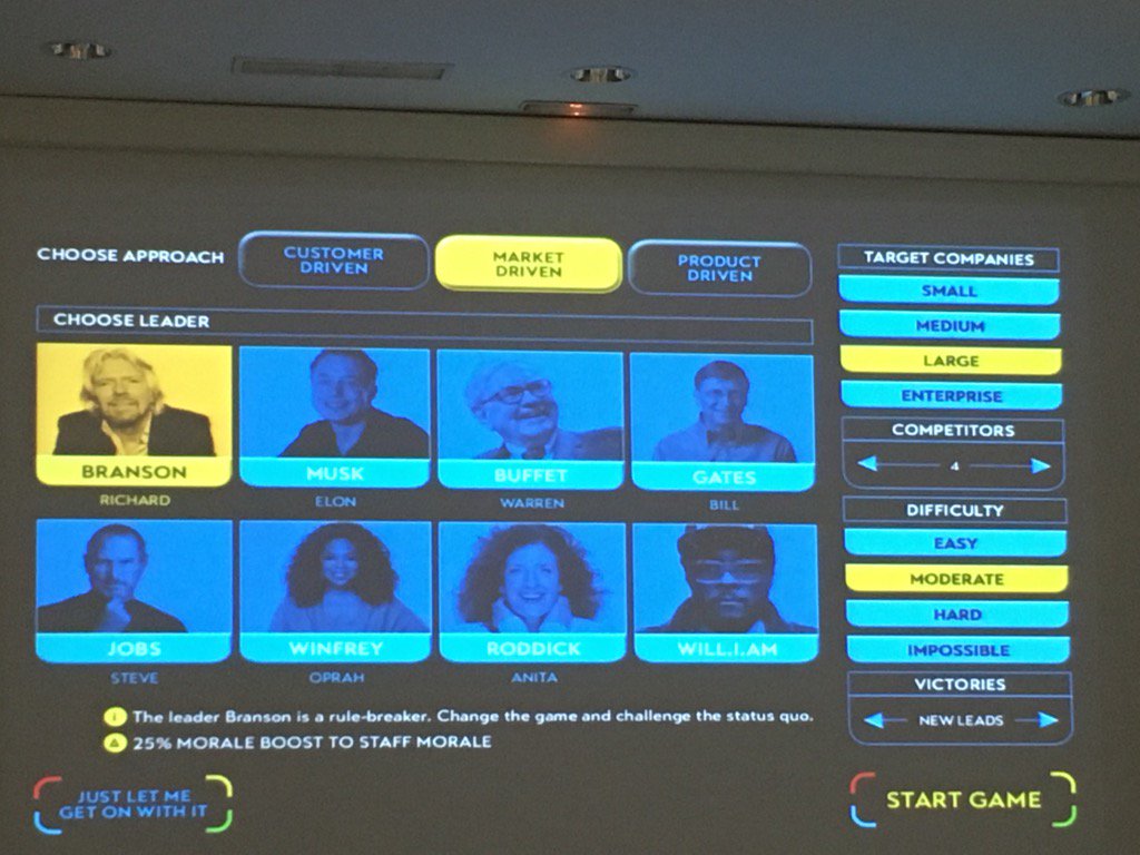 hkloepper's tweet photo. Gamification of work - imagine a sales job that was designed like a game experience #NGCU16 https://t.co/yNZvFlMlxL