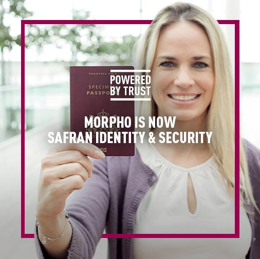 #Morpho is now Safran Identity &amp; Security. Follow us at <a href="/SafranIDSec/">Safran ID Sec</a>!