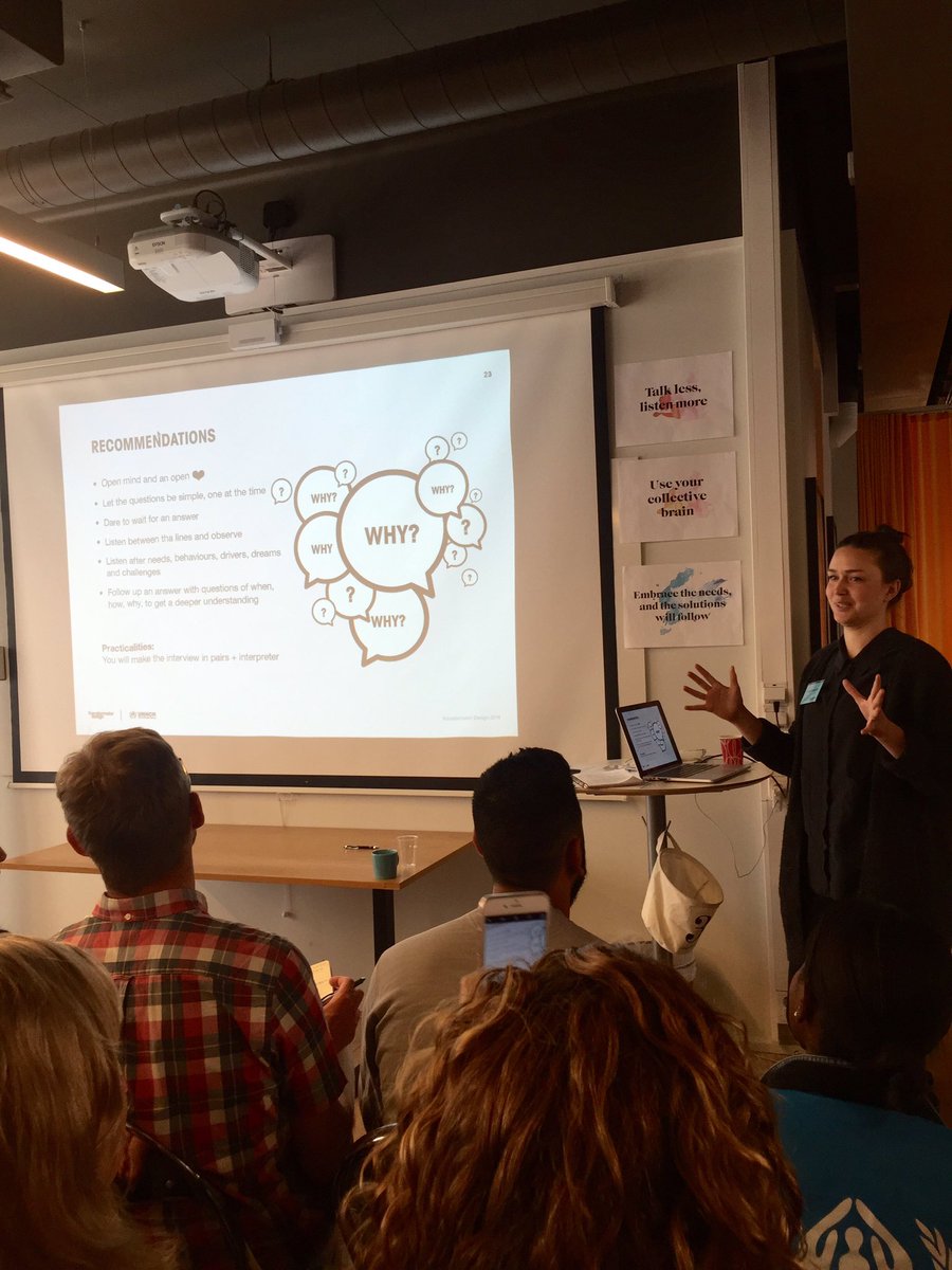 Talk less, listen more and ask why! #RefugeeChallenge #servicedesign #tjänstedesign #innovation