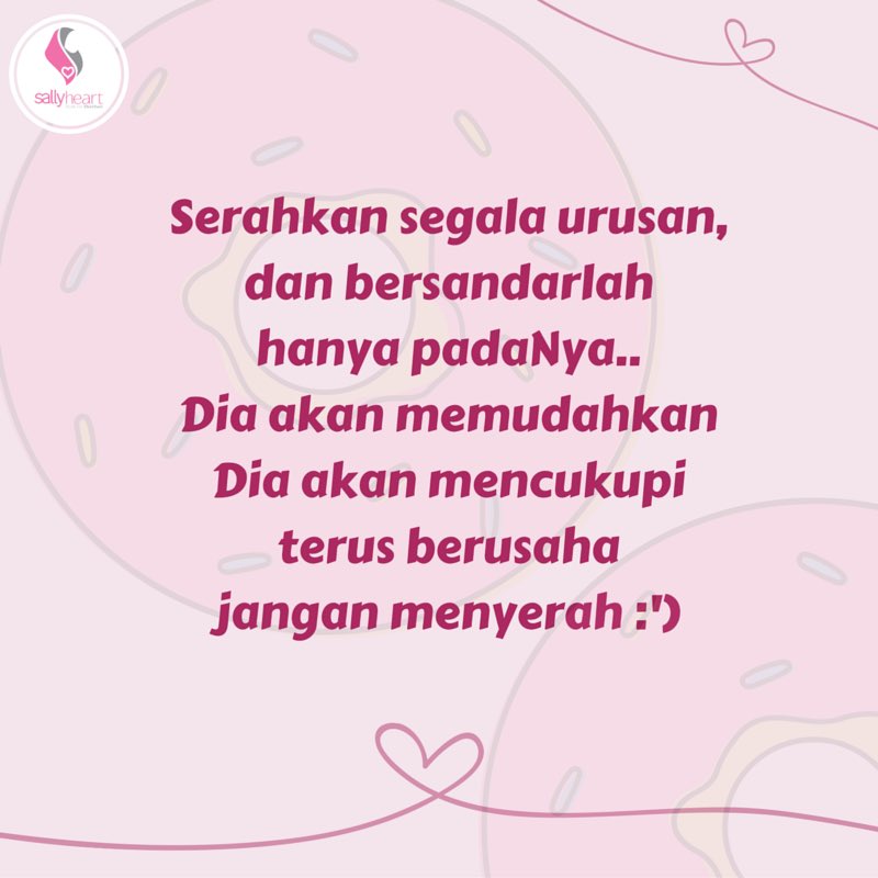 Tak ada yang bisa memudahkan kecuali sang Maha kuat. Tak ada yang bisa mencukupi selain sang Maha Kaya. Sabar 😇