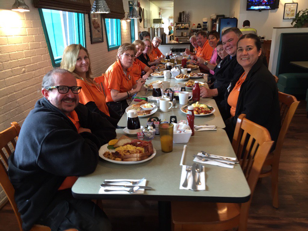 3487 MET team with SM Rene Matte out for a thank you breakfast