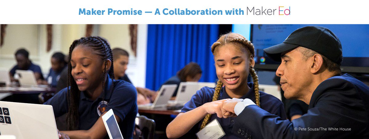 DigitalPromise's tweet photo. Join a national network of school leaders by signing the Maker Promise: https://t.co/ITzv0B1HoC #MakerEd https://t.co/Cl6ceEMVfW
